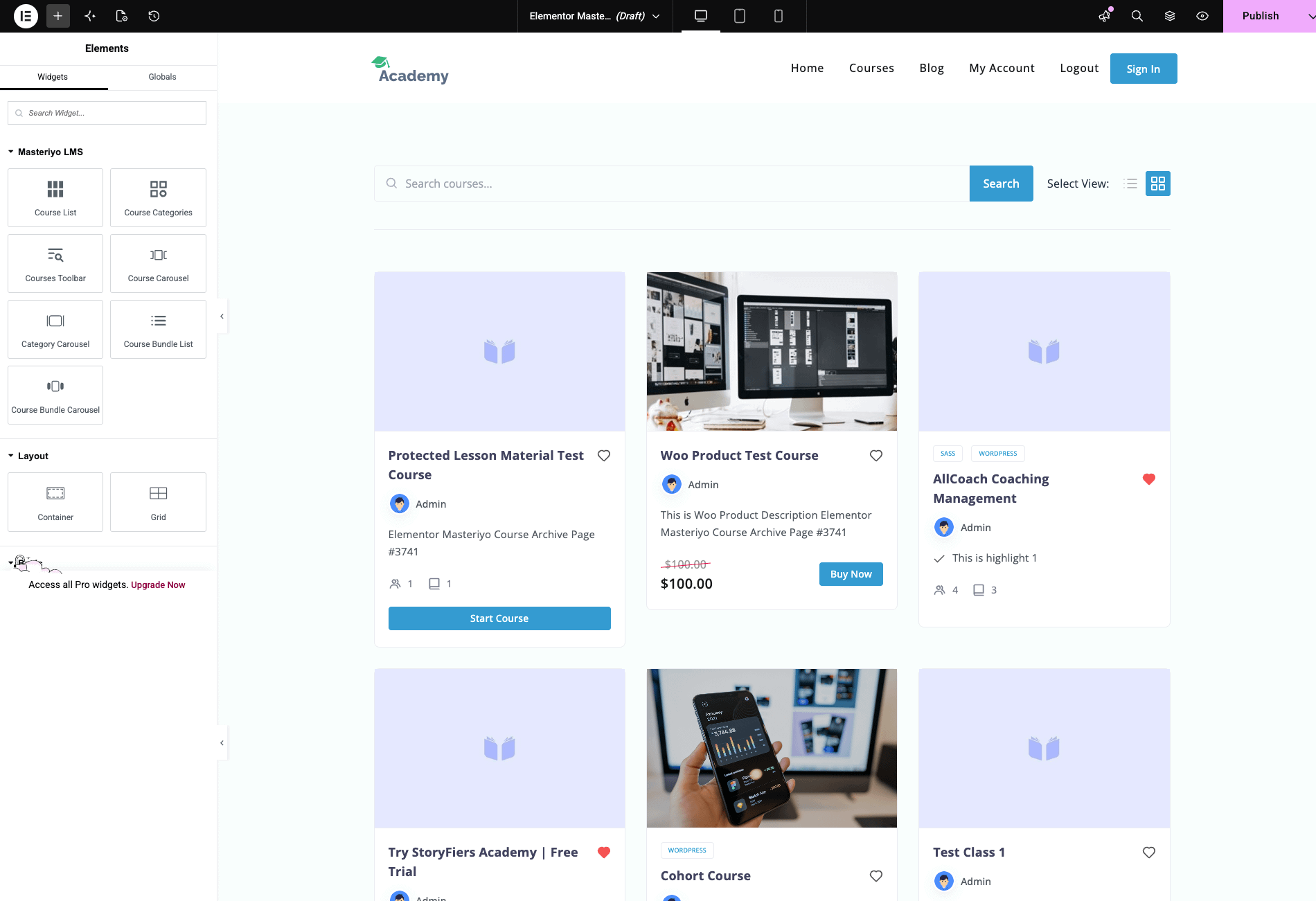 course-archive-default-layout