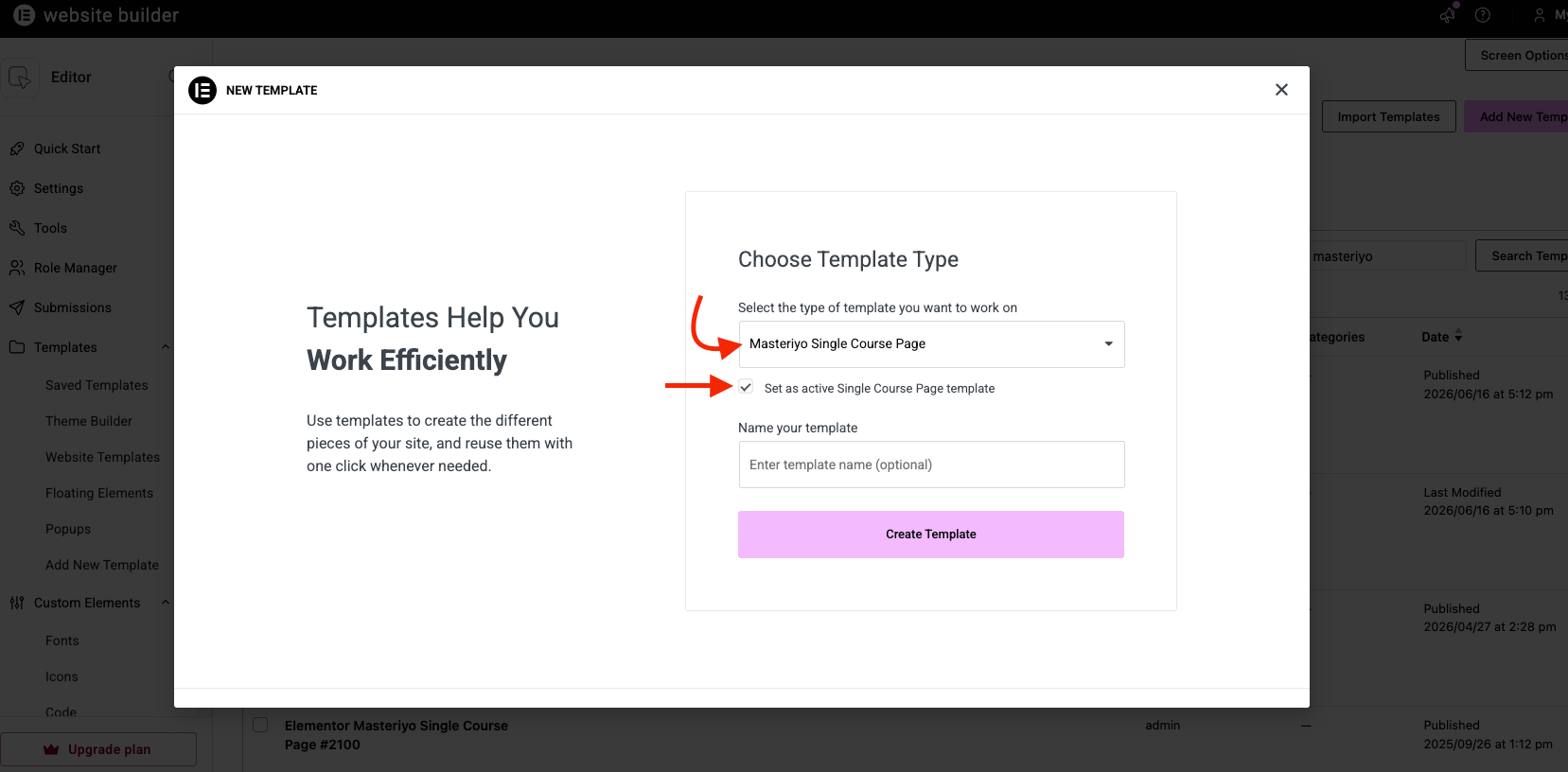 set-active-template